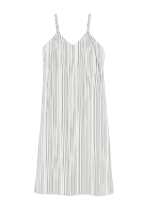 b+ab striped midi dress - Black