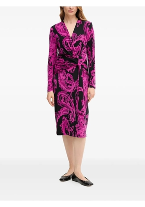 Joseph Ribkoff tie paisley-print midi dress - Black