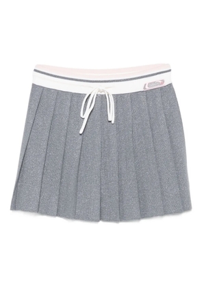 Casablanca pleated drawstring skirt - Silver