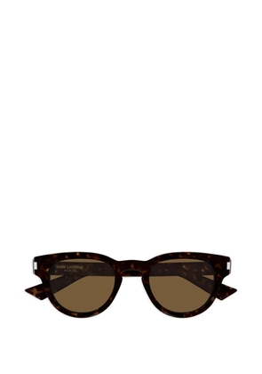 Saint Laurent Eyewear round-frame tortoiseshell sunglasses - Brown