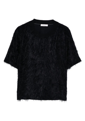 Peserico fringed short-sleeve T-shirt - Blue