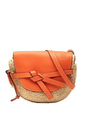 Loewe Pre-Owned 2018 Medium Raffia Gate crossbody bag - Brown