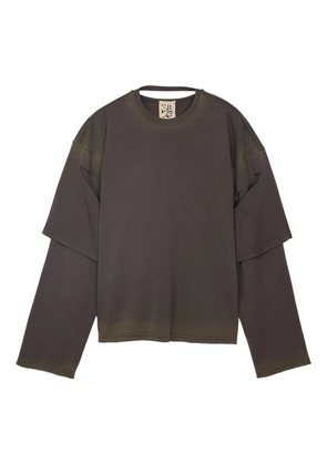 CamperLab layered organic-cotton T-shirt - Black