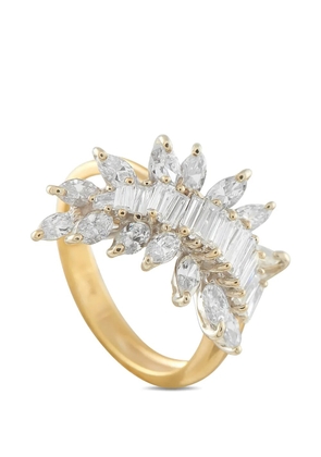 LB Exclusive leaf-embellishment diamond ring - Gold
