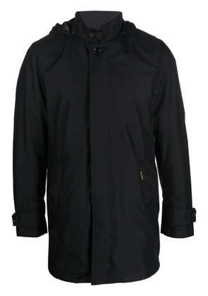 Moorer Duca-GF hooded coat - Blue