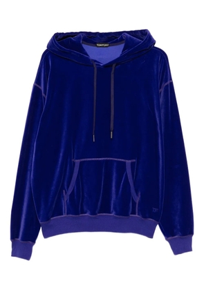 TOM FORD velour hoodie - Purple