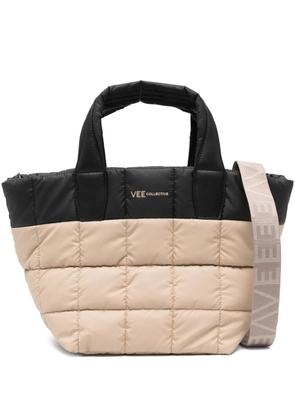 VeeCollective quilted tote bag - Neutrals
