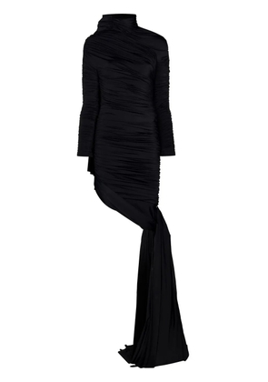 Balenciaga Twisted Knots ruched draped dress - Black
