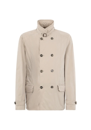 Moorer button double-breasted jacket - Neutrals