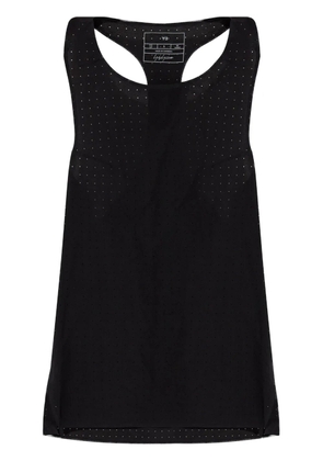 Y-3 perforated-detail tank top - Black