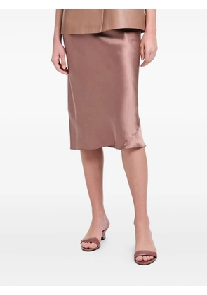 Dorothee Schumacher silk straight skirt - Pink