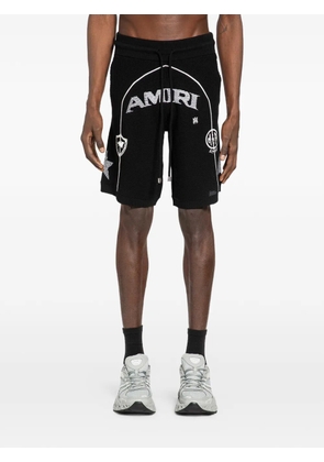 AMIRI logo-print track shorts - Black