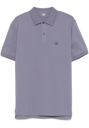 C.P. Company logo-patch polo shirt - Purple