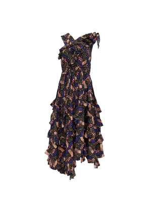 Ulla Johnson Imogen printed ruffled dress - Green