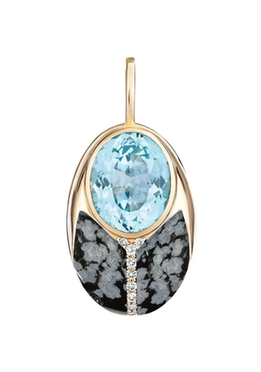 Mason and Books bug-shape diamonds pendant - Gold