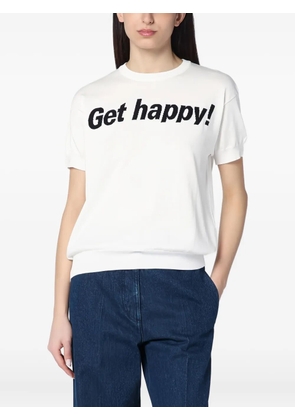 Moschino short-sleeve slogan T-shirt - White