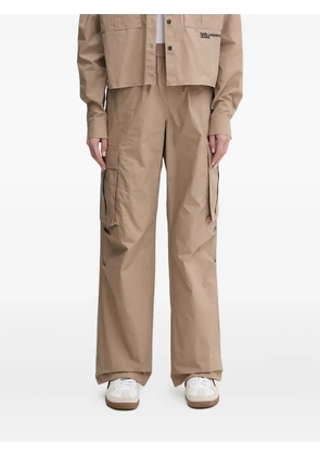 Karl Lagerfeld Jeans cargo-pocket cotton trousers - Neutrals