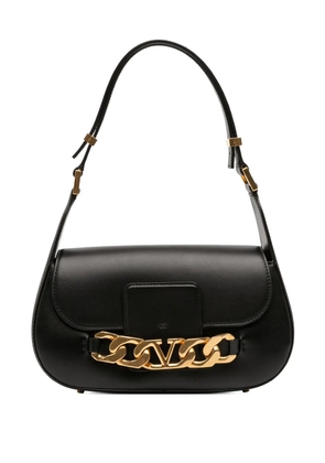 Valentino Garavani Pre-Owned 2018-2025 Medium Leather Vlogo Chain shoulder bag - Black