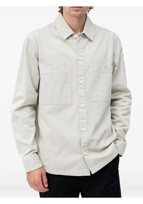 BOSS chest-pocket cotton shirt - Neutrals