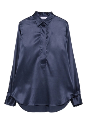 Guglielminotti buttoned silk blouse - Blue