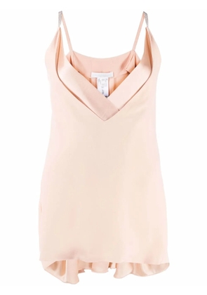 Fabiana Filippi V-neck metallic strap top - Pink