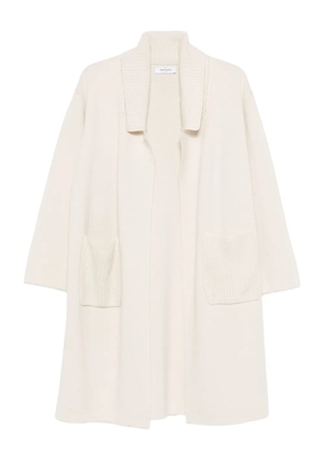 Gran Sasso knitted pocket coat - White