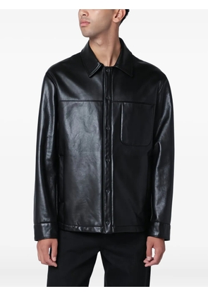 Salvatore Santoro pocket leather jacket - Black