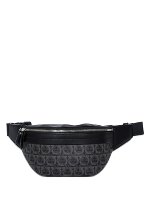 Ferragamo Pre-Owned 2000-2020s Gancini-pattern belt bag - Black