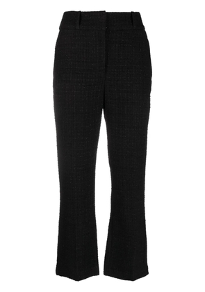 IRO bouclé straight-leg cropped trousers - Black