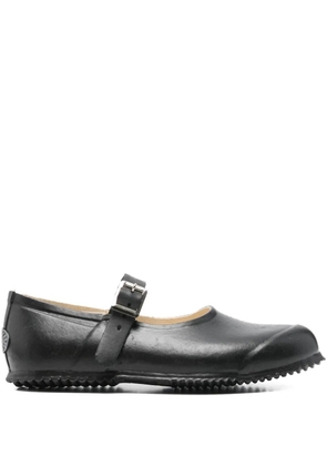 Superga leather ballet flats - Black