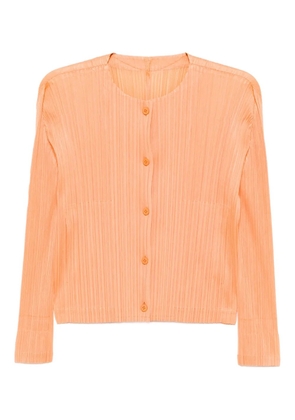 Pleats Please Issey Miyake MC August pleated shirt - Orange