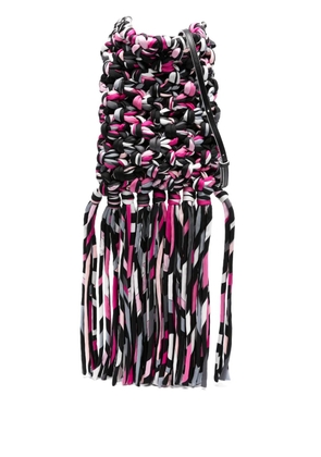 PUCCI knitted cross body bag - Black