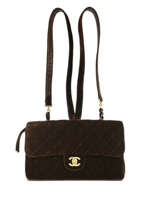 CHANEL Pre-Owned 1994-1996 diamond-quilting backpack - Brown
