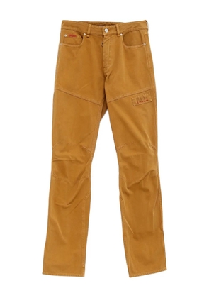 Martine Rose logo-appliqué jeans - Brown