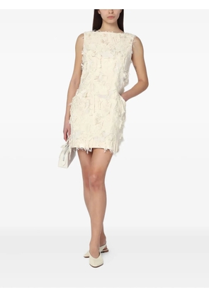 MARK KENLY DOMINO TAN sleeveless mini dress - White