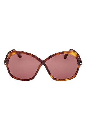 TOM FORD Eyewear butterfly-frame sunglasses - Brown