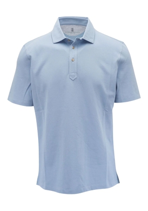 Brunello Cucinelli short-sleeve polo shirt - Blue