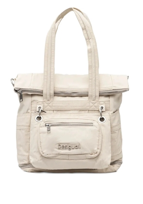 Desigual logo-lettering backpack - Neutrals