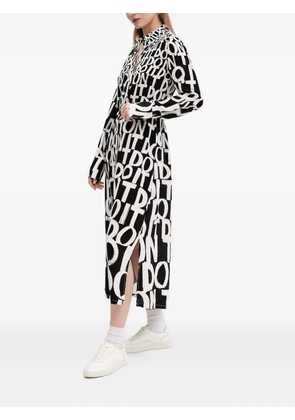 Desigual graphic-print shirt dress - Black