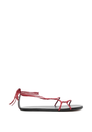 Jude Atlas woven flat sandals - Red