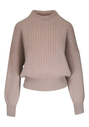 KHAITE Lennox ribbed sweater - Neutrals