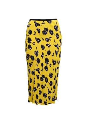 DVF Diane von Furstenberg floral-print midi skirt - Yellow