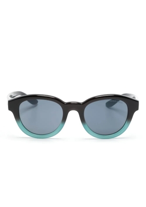 Giorgio Armani gradient round-frame sunglasses - Blue