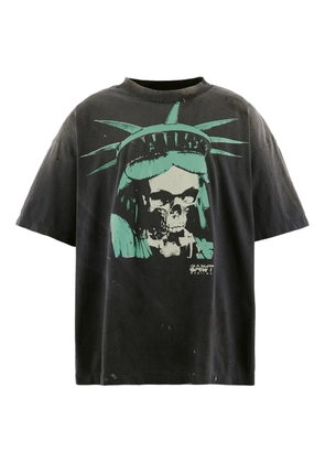SAINT MXXXXXX graphic-print T-shirt - Black