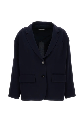 Alberto Biani two-button patch-pocket blazer - Blue