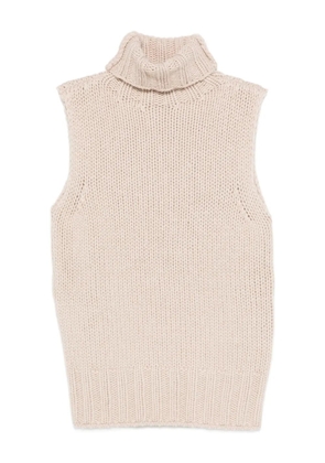 ELY ELY Lilac turtleneck vest - Neutrals