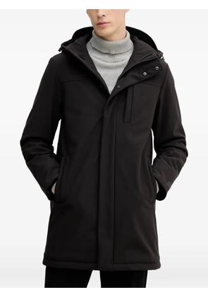 Trussardi zip-up parka coat - Black