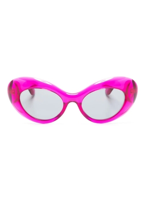 Versace Eyewear La Medusa oval-frame sunglasses - Pink