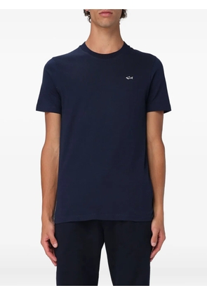 Paul & Shark logo-detail cotton T-shirt - Blue