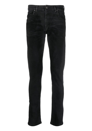 Salvatore Santoro logo-patch straight-leg jeans - Black